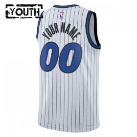 Maillot Basket Enfant Orlando Magic Personnalisé 2025-26 Nike Association Edition Blanc Swingman